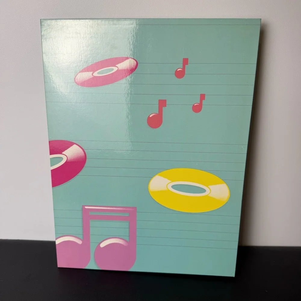 Lot‎ 2 VTG 90'S Pocket Folders The Cat's Meow Scentex Elite Musical Notes NEW